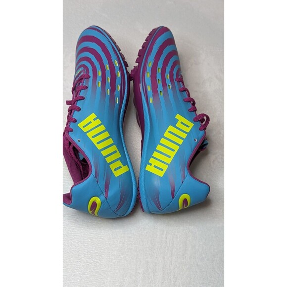 Puma TFX Sprint  v4 Women's Blue Atoll-magenta -fl Yellow Size (7.5) 187031-04 - Picture 10 of 16
